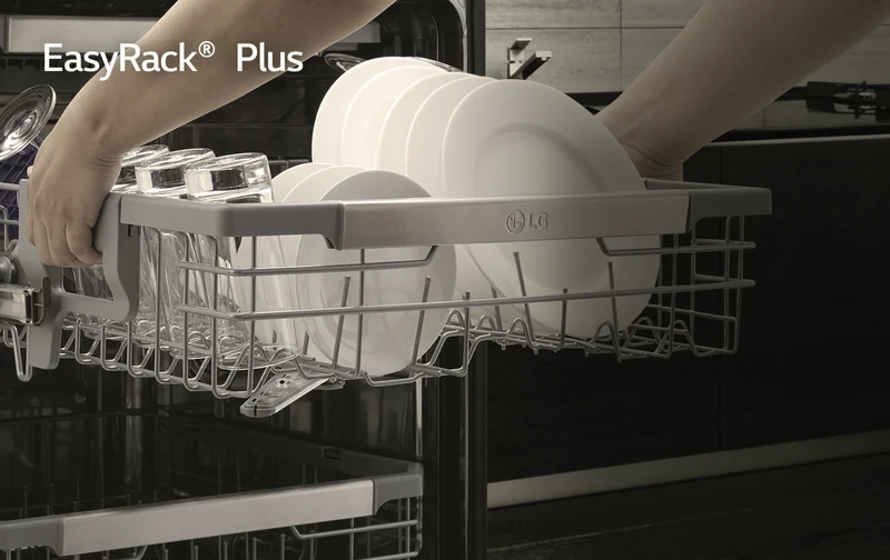 LG 60cm 15 Place QuadWash Freestanding Dishwasher, Stainless Steel