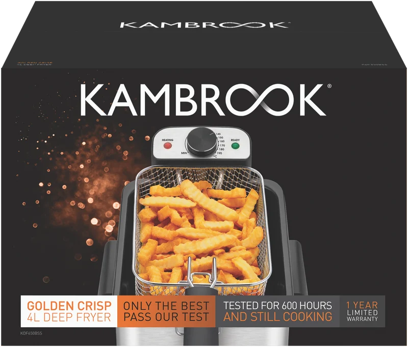 Kambrook 4L Golden Crisp Deep Fryer