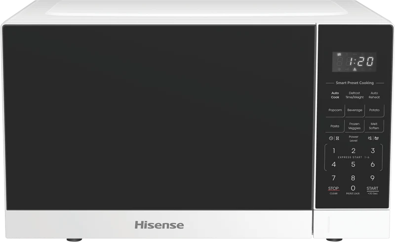 Hisense 25L 900W Countertop Microwave Pearl White