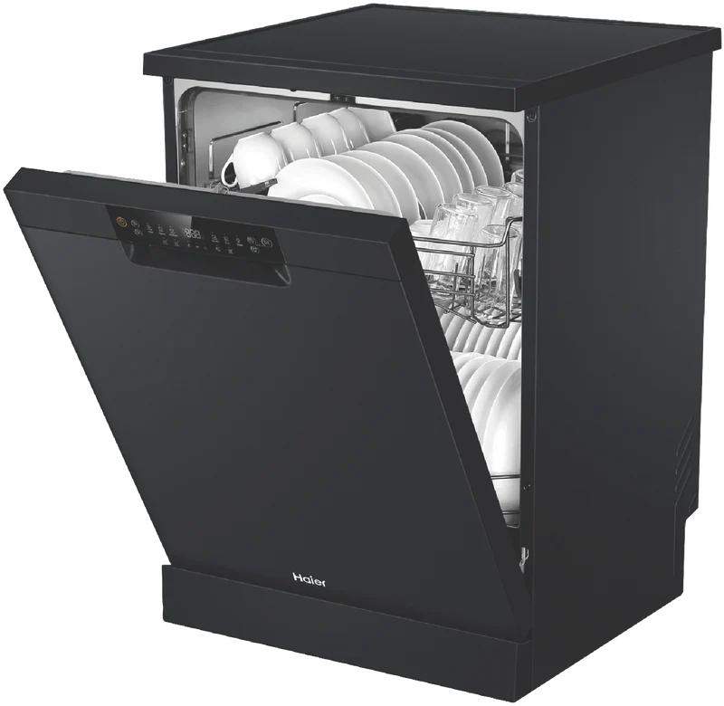 Haier 500 Series Freestanding Dishwasher, Black