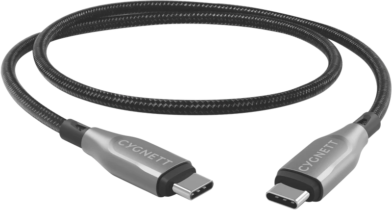 Cygnett USB 2.0 Armoured braided USB C USB C 1m Black