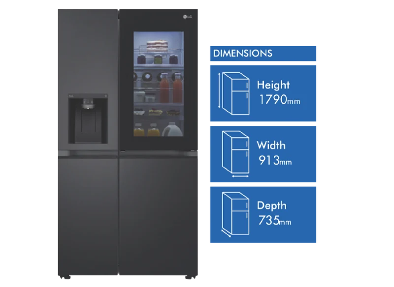 LG 635L InstaView SxS Refrigerator