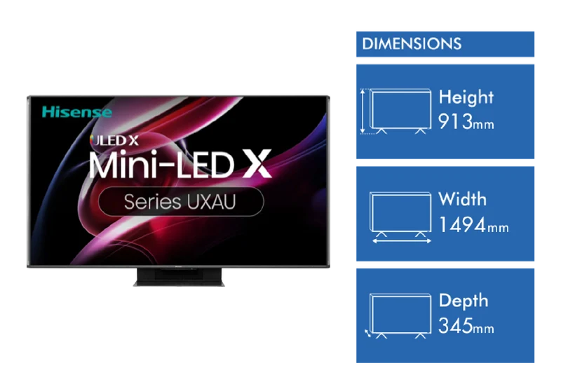 Hisense 65" UXAU 4K Mini-LED QLED Smart TV 24