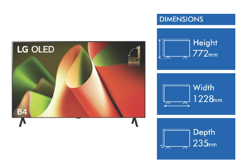 LG 55" OLED B4 4K Smart TV 24