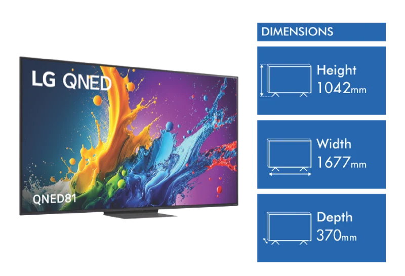 LG 75" QNED81 4K UHD LED Smart TV 24