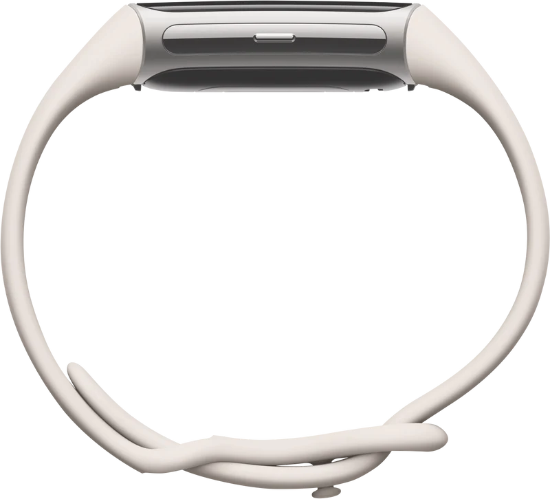 Fitbit Charge 6 - Porcelain/Silver Aluminium