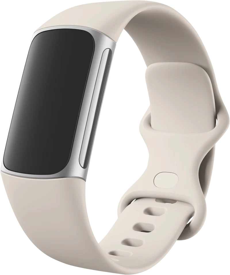 Fitbit Charge 6 - Porcelain/Silver Aluminium