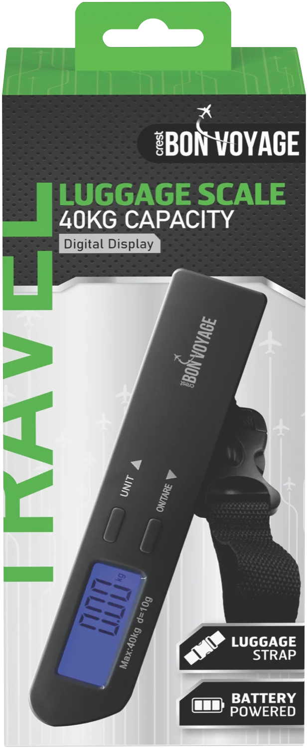 Bon Voyage Portable Digital Luggage Scale (40kg)
