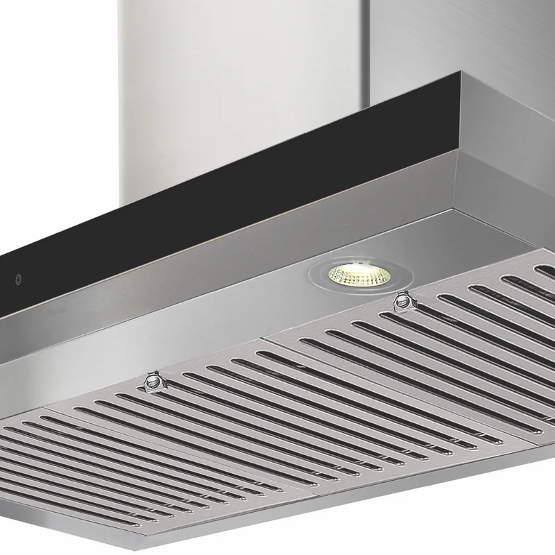 Solt 90cm Box Canopy Rangehood, Stainless Steel