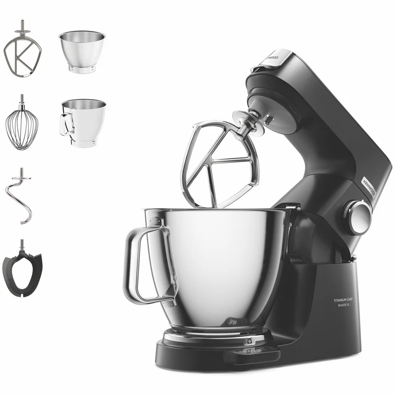 Kenwood Titanium Chef Baker XL Stand Mixer Black