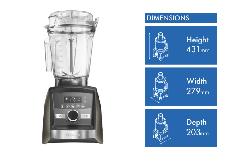 VITAMIX Ascent Series 3500I Black Stainless Steel Blender