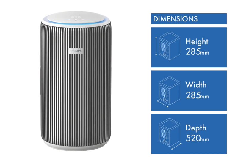 Philips 3200i Series Air Purifier Silver/White