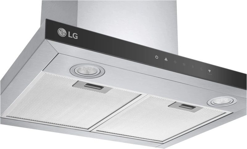 LG 60cm T-Shape Rangehood with ThinQ Auto, Stainless Steel