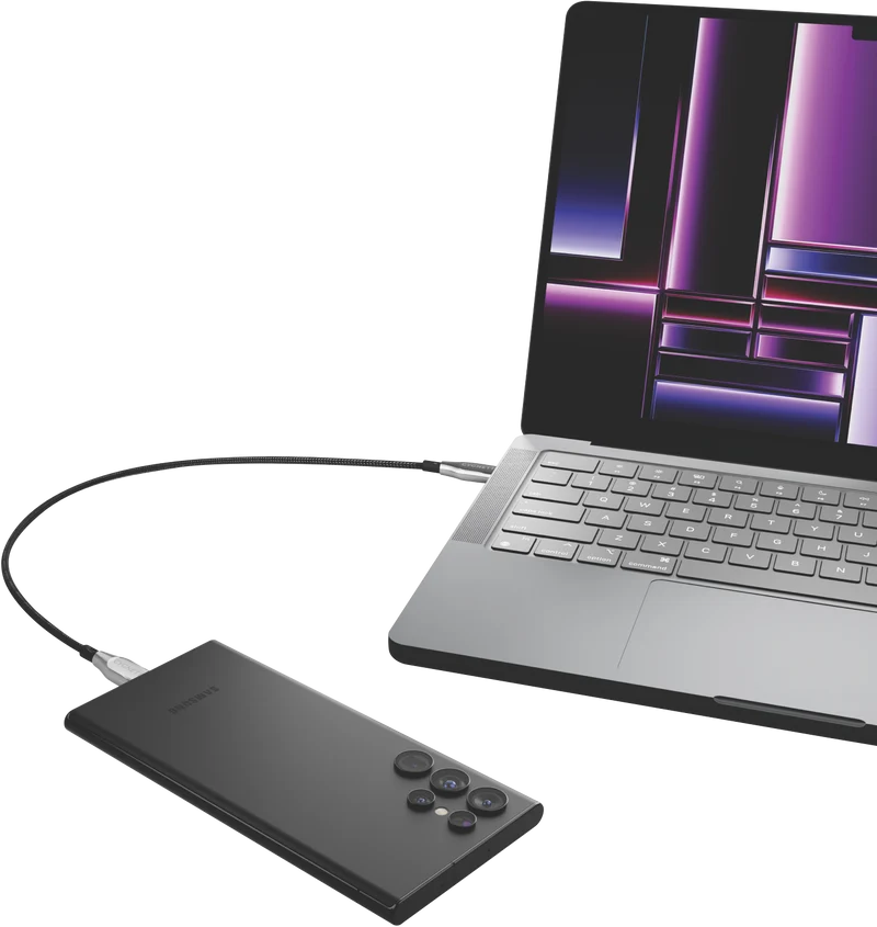 Cygnett Armoured USB-C To USB-A Cable Black 50cm