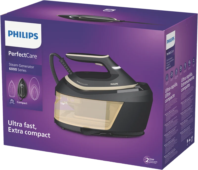 Philips PerfectCare 6000 Series Steam Generator Black / Gold