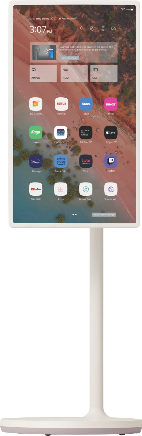 LG StanbyME 27" Portable FHD Smart Touch Screen 23