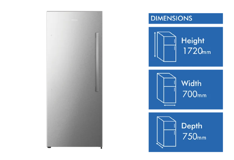 Hisense 384L Vertical Hybrid Freezer