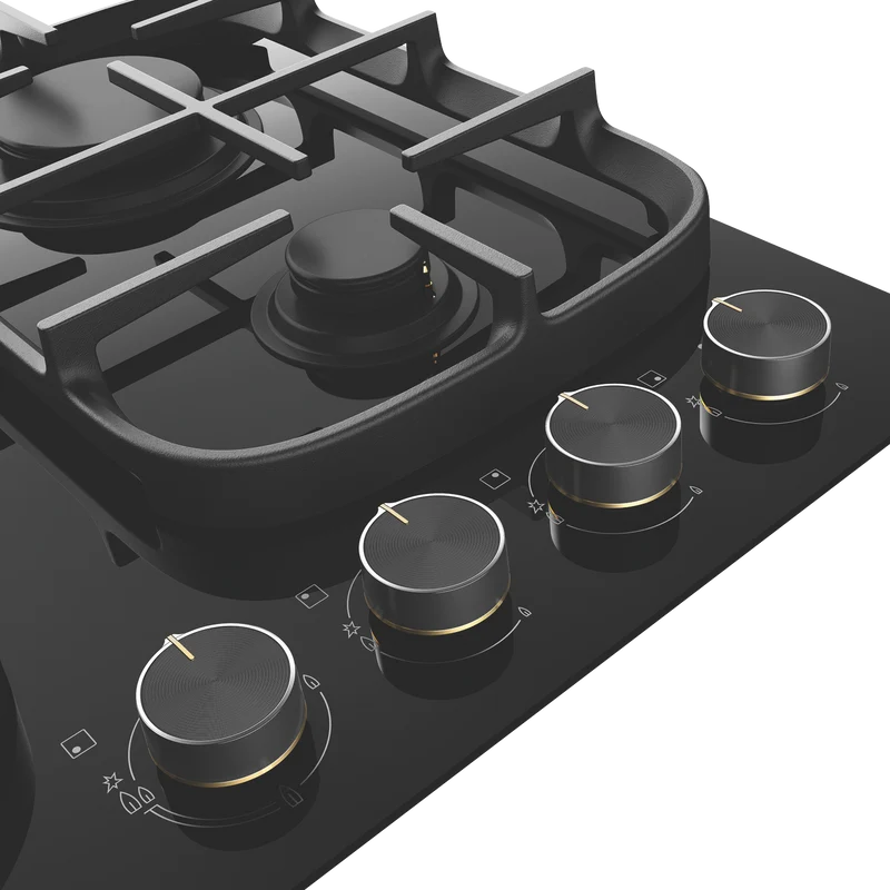 Electrolux 60cm Black Ceramic Glass Gas Cooktop