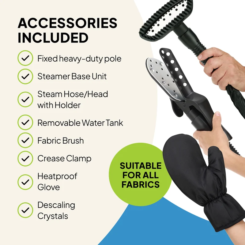 Commercial Garment Care Duo – f1600 Steamer & f40 Fabric Shaver