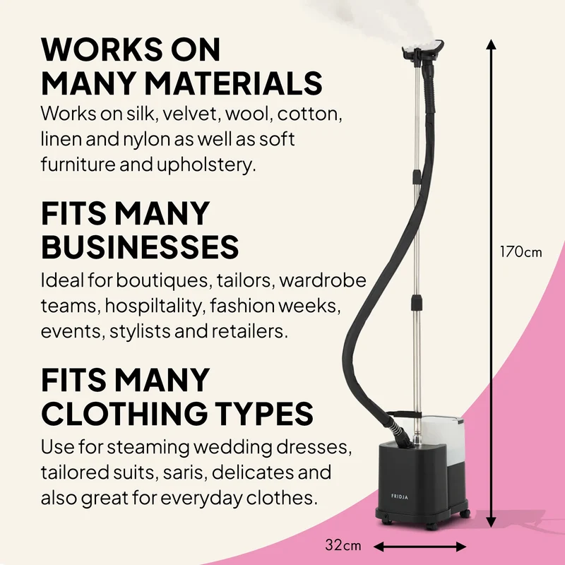 Commercial Garment Care Duo – f1600 Steamer & f40 Fabric Shaver
