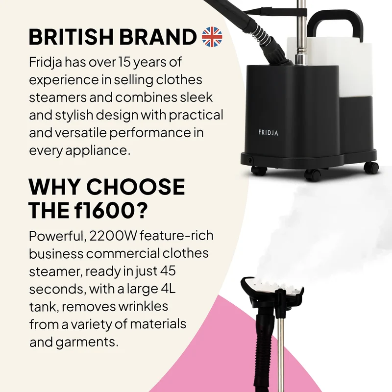 Commercial Garment Care Duo – f1600 Steamer & f40 Fabric Shaver