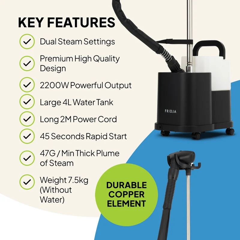 Commercial Garment Care Duo – f1600 Steamer & f40 Fabric Shaver