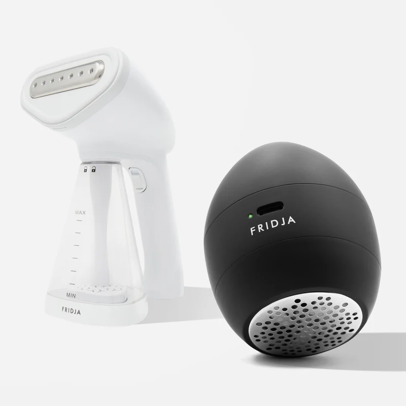 Handheld Garment Care Duo – f10 Handheld Clothes Steamer & f40 Fabric Shaver