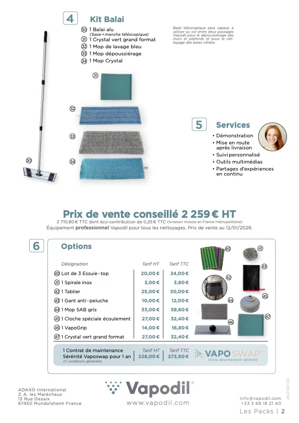 Pack Starter NVS Pro 120 avec panier