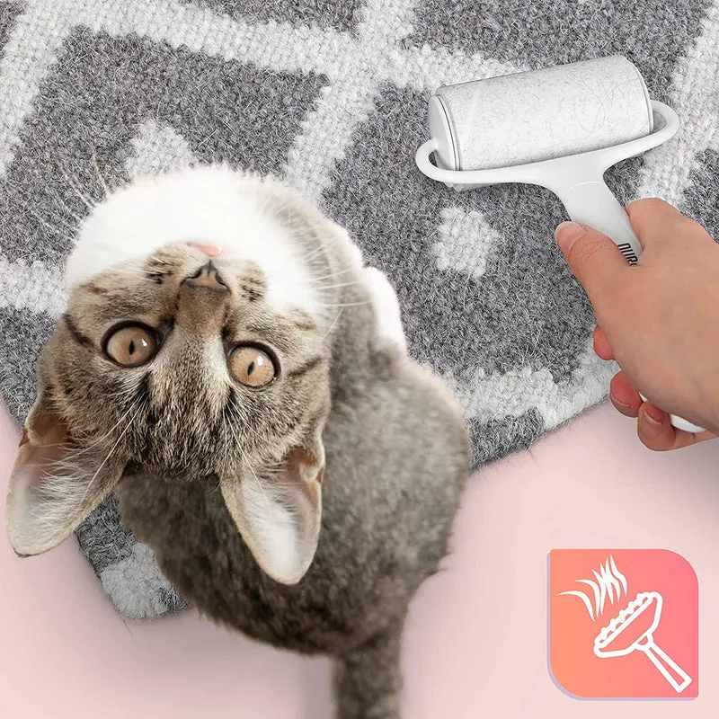 Duronic ROLL1X2 Rouleau ramasse poils avec 2 Recharges de Bandes adhésives | Anti peluches | Pour les Vêtements Poils d'Animaux Tissus d'Ameublement