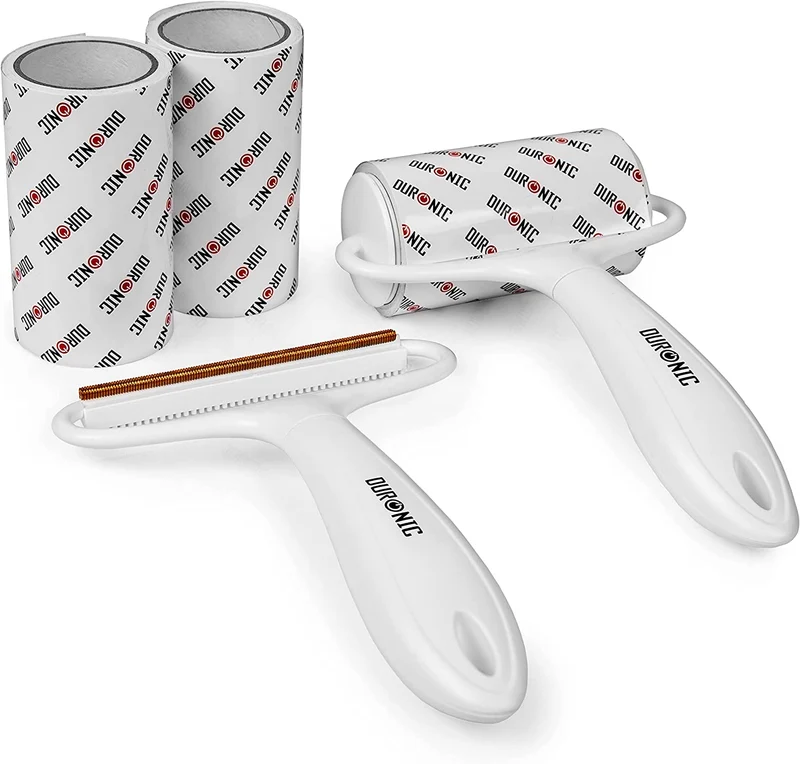 Duronic CFS4 Set de Rasoir Anti-Bouloches Manuel et Rouleaux | pour Vêtements Tissus Tapis | Enlève Les Poils d'animaux