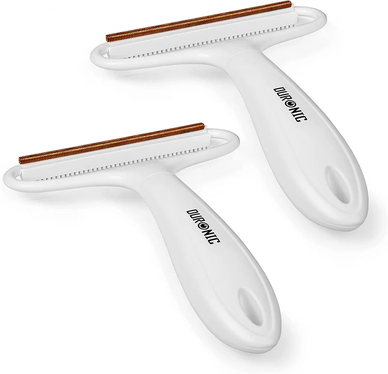 Duronic MFS2 Lot de 2 Rasoirs Anti-Bouloches manuels Portables | 2 Fonctions | pour Vêtements Tissus Tapis | Enlève Les Poils d'animaux