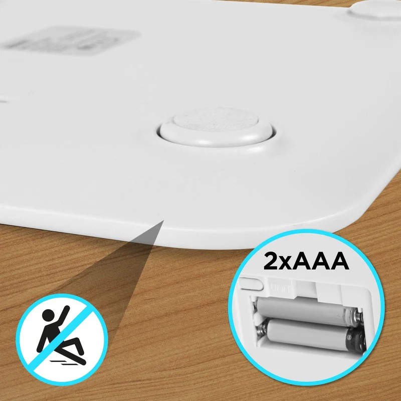 Duronic BS603 Balance Corporelle / Pèse Personne | Capacité élevée de 180kg | Ecran LCD éclairé lisible | Verre renforcé gris| Mesure en kilogrammes | Automatique | 4 Capteurs | Surveillez votre poids
