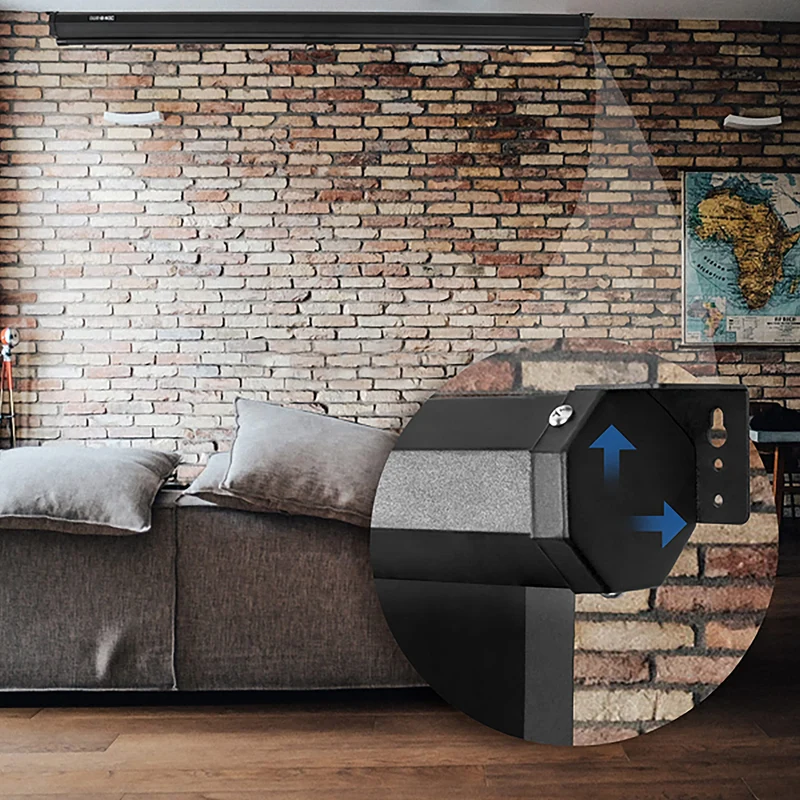 Duronic MPS80 4/3 Ecran de Projection à déroulement Manuel 80 Pouces 4:3/163 x 122 cm - Fixation Mur ou Plafond - 4K Full HD 3D