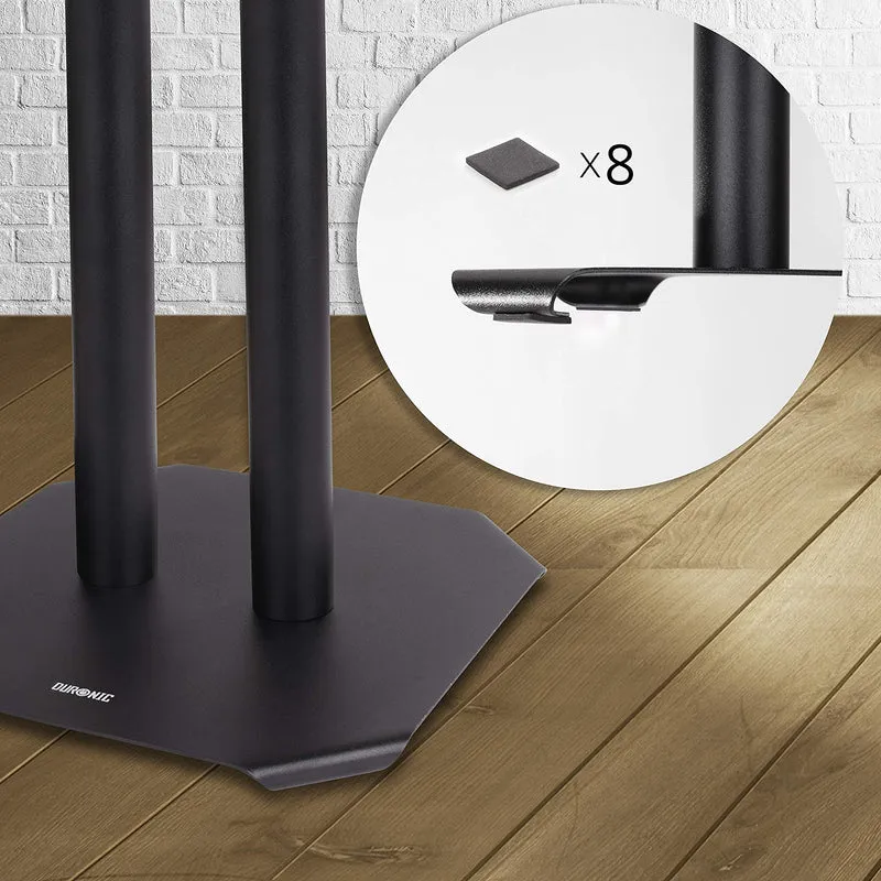Duronic SPS1022 /60 Paire de Pieds d'Enceintes - 60 cm de Hauteur - Lestable avec du Sable - Cônes pour réduire Vibrations - Compatibilité Universelle Haut-parleurs Hi-FI/Stéréo/Home Cinema 5.1 - Set de 2