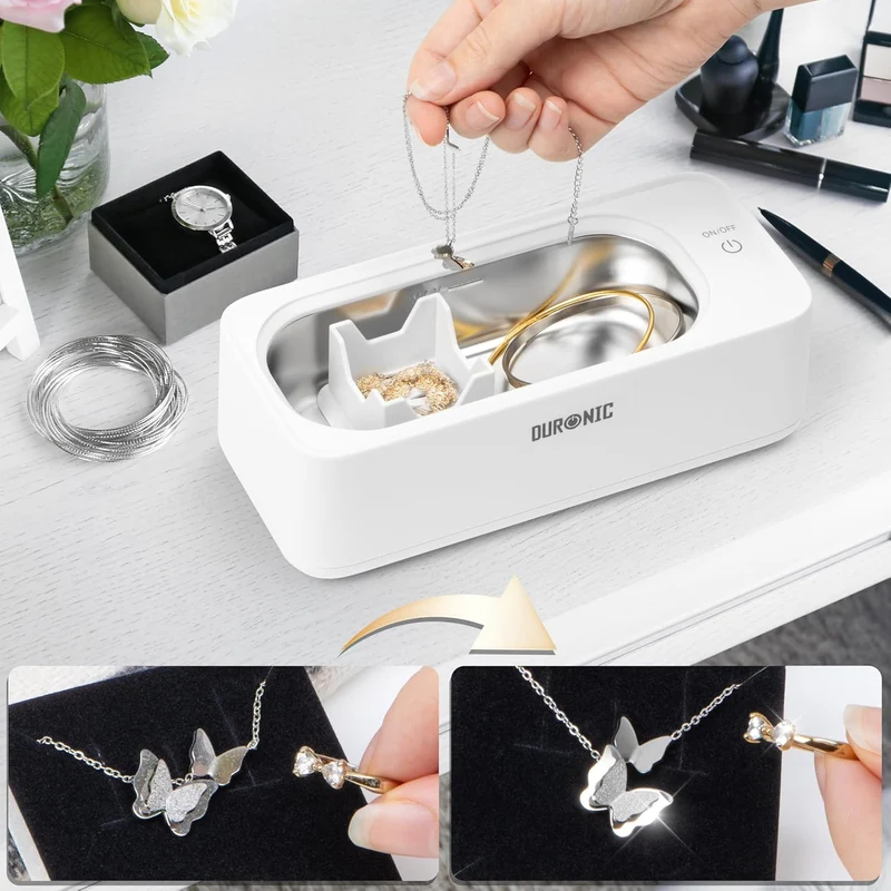 Duronic UC30 Nettoyeur ultrasonique 18W Nettoyage à ultrasons bijoux lunettes bagues bracelets montres alliances couverts pièces mécaniques clefs brosses matériel médical dentaire scalpel