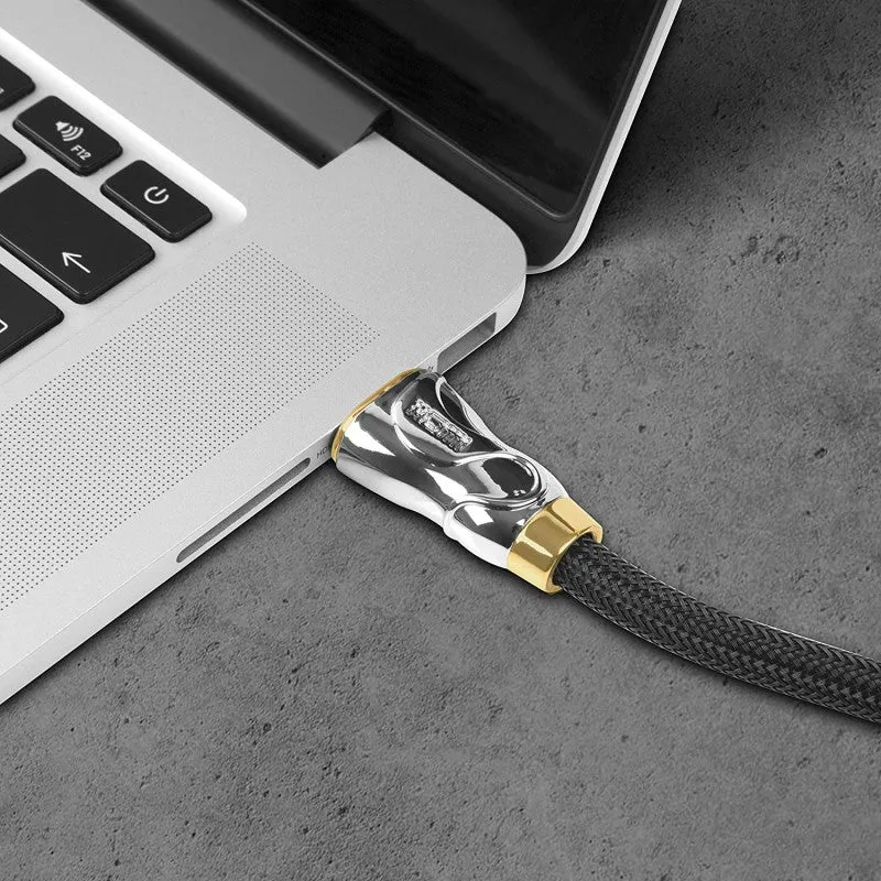 Duronic HDC04 / 1,5 m Câble HDMI dernière génération 2.0 | 1,5 mètre | Tête en métal et connecteurs en plaqué Or 24K | Permet la Transmission Rapide de Signal 3D 4K 2160p | Ethernet