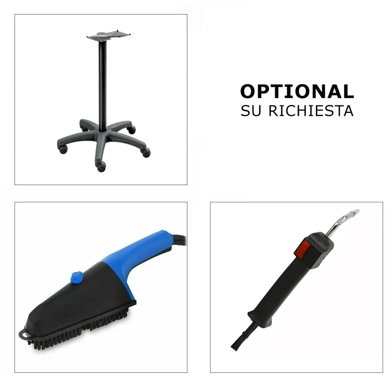 Sistema stirante professionale GVK18 RA con Caldaia in Acciaio inox AISI 304 Ricarica automatica Resistenza esterna anticalcare e Display elettronico Made in Italy Garanzia 5 anni