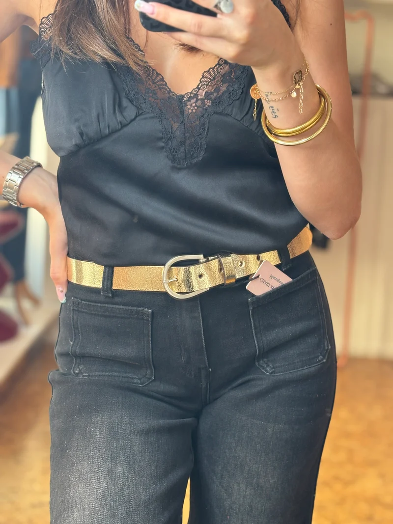 Ceinture feuille d'or