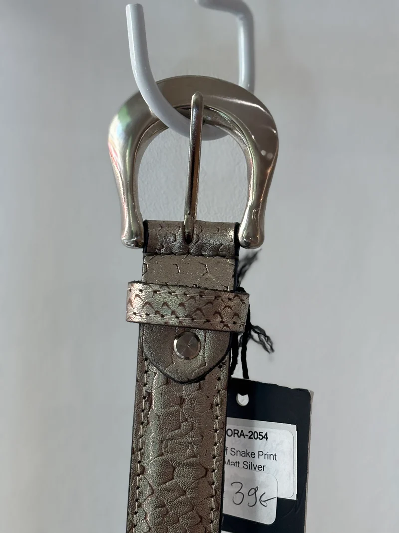 Ceinture Snake Silver
