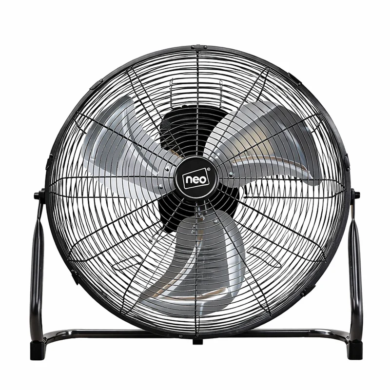 Neo High Velocity Black Metal Floor Freestanding Fan - 20 Inch