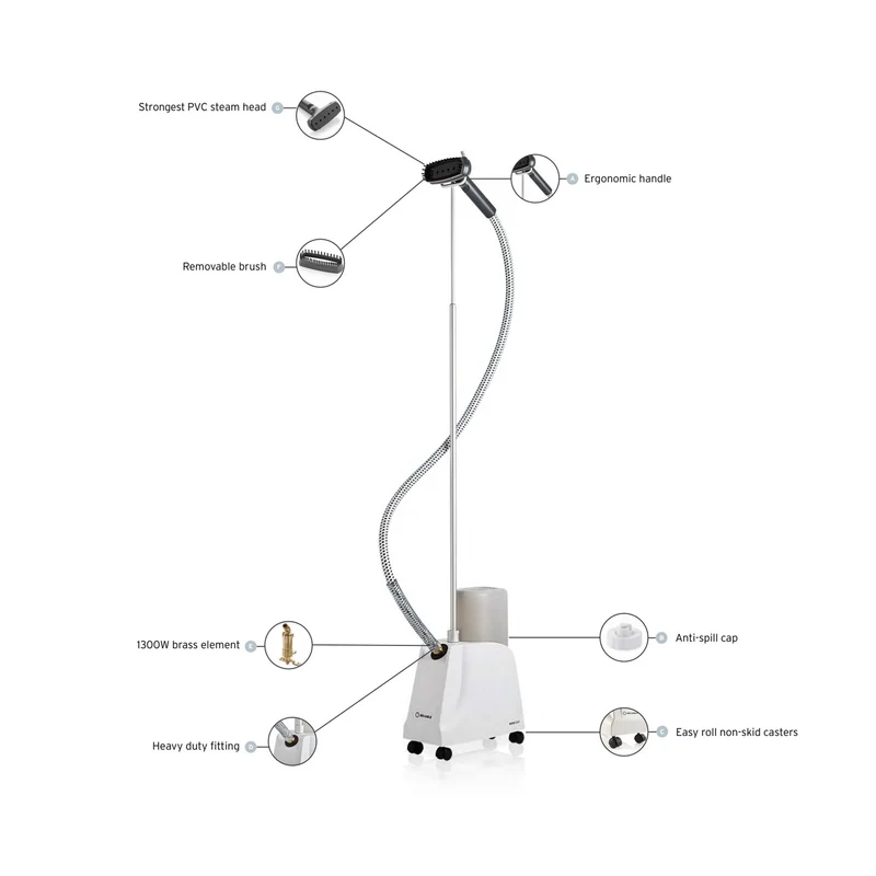 Reliable Vivio 120GC Pro Garment Steamer With Fabric Brush