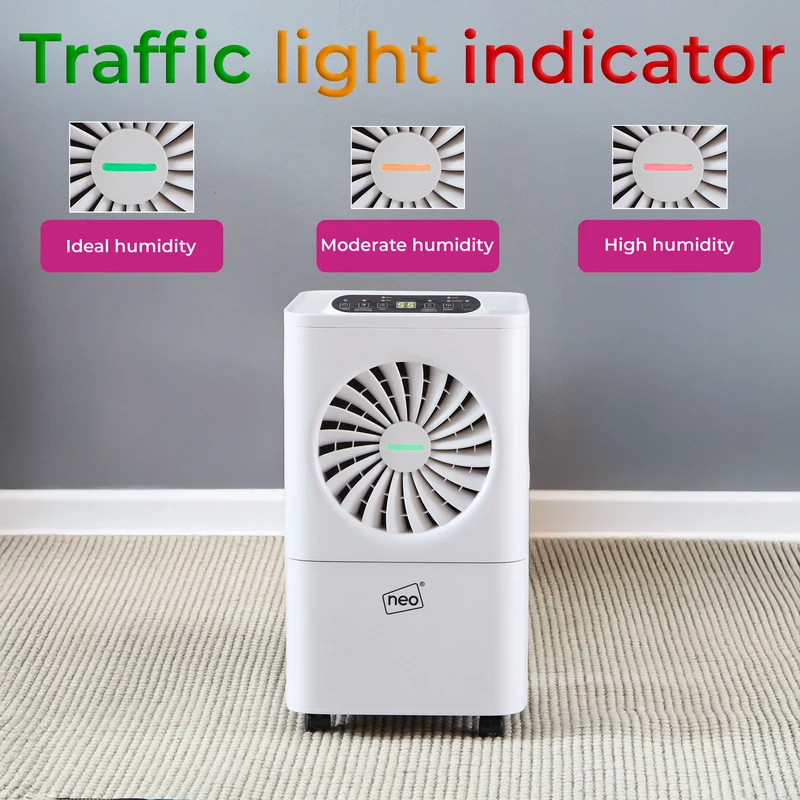 Neo Portable 3L Dehumidifier 12L Per Day
