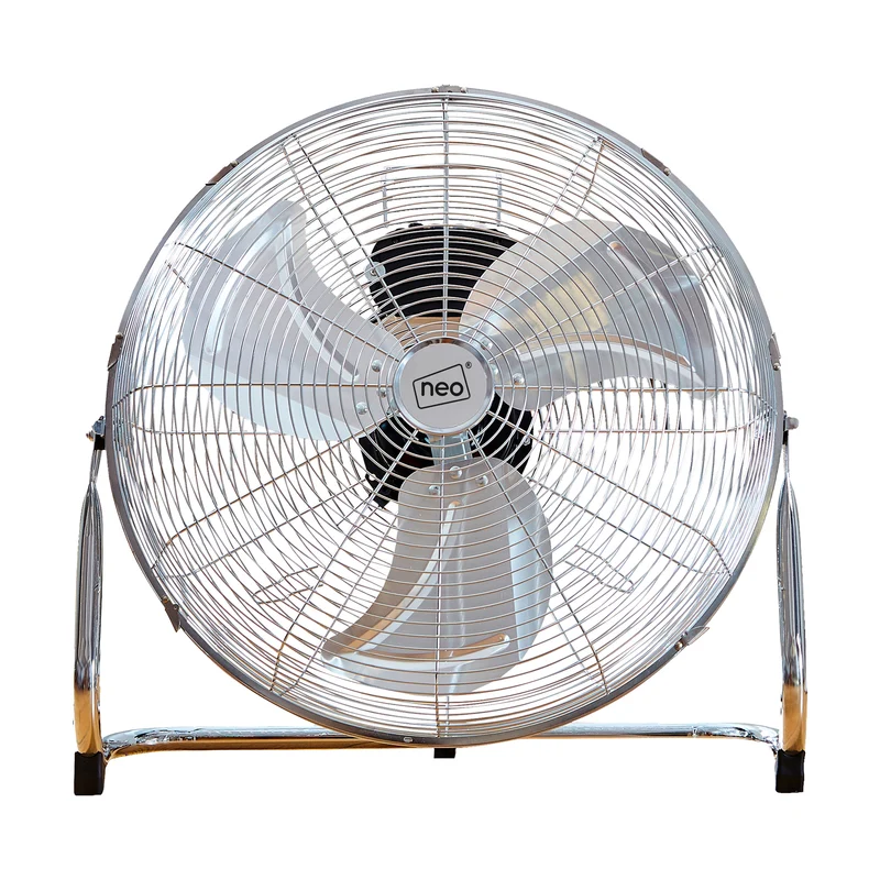 Neo High Velocity Chrome Metal Floor Freestanding Fan - 20 Inch