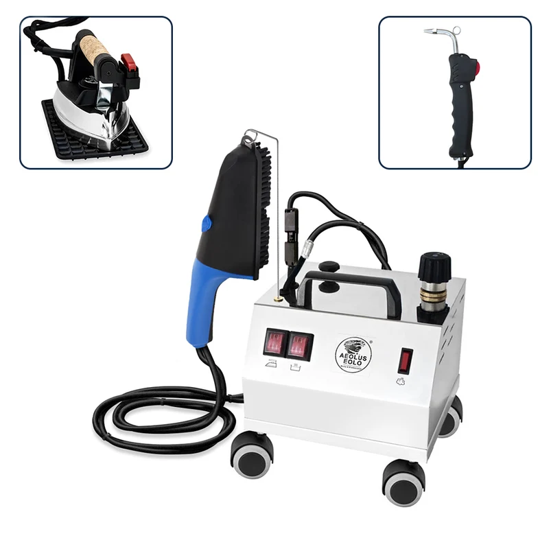 Sistema stirante professionale AV02 TRIPLE INOX con Caldaia in rame a Risparmio energetico e Resistenza esterna anticalcare (2 L) Classe energetica A++ Made in Italy Garanzia 5 anni