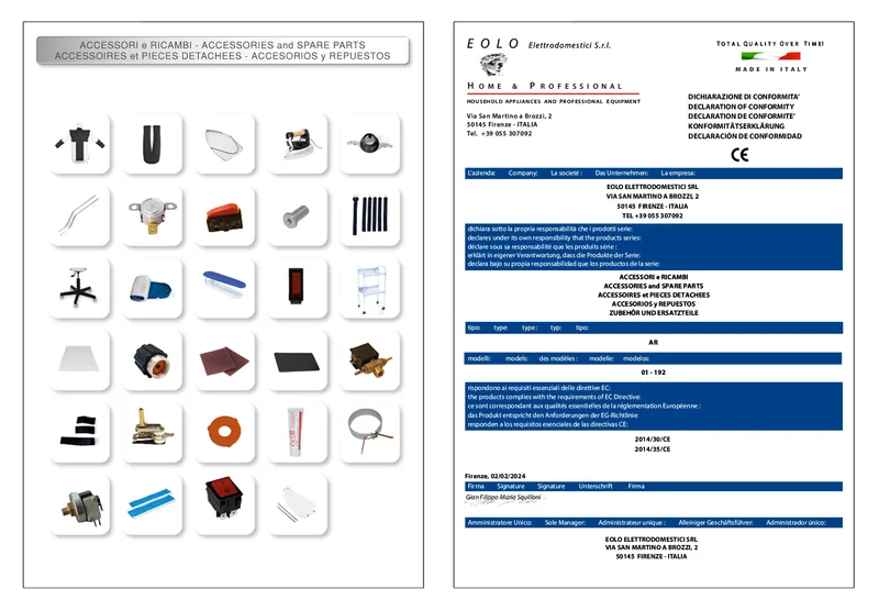 Spazzola a vapore professionale con temperatura vapore regolabile "STEAMY PLUS" SB02 LM Made in Italy Garanzia 5 anni