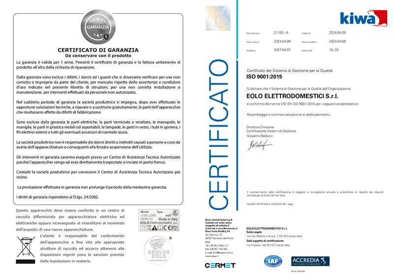 Spazzola a vapore professionale con temperatura vapore regolabile "STEAMY PLUS" SB02 LM Made in Italy Garanzia 5 anni