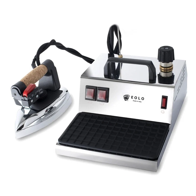 Sistema stirante professionale GV07 INOX con caldaia in rame a risparmio energetico e resistenza esterna anticalcare (1,5 L) Made in Italy Garanzia 5 anni