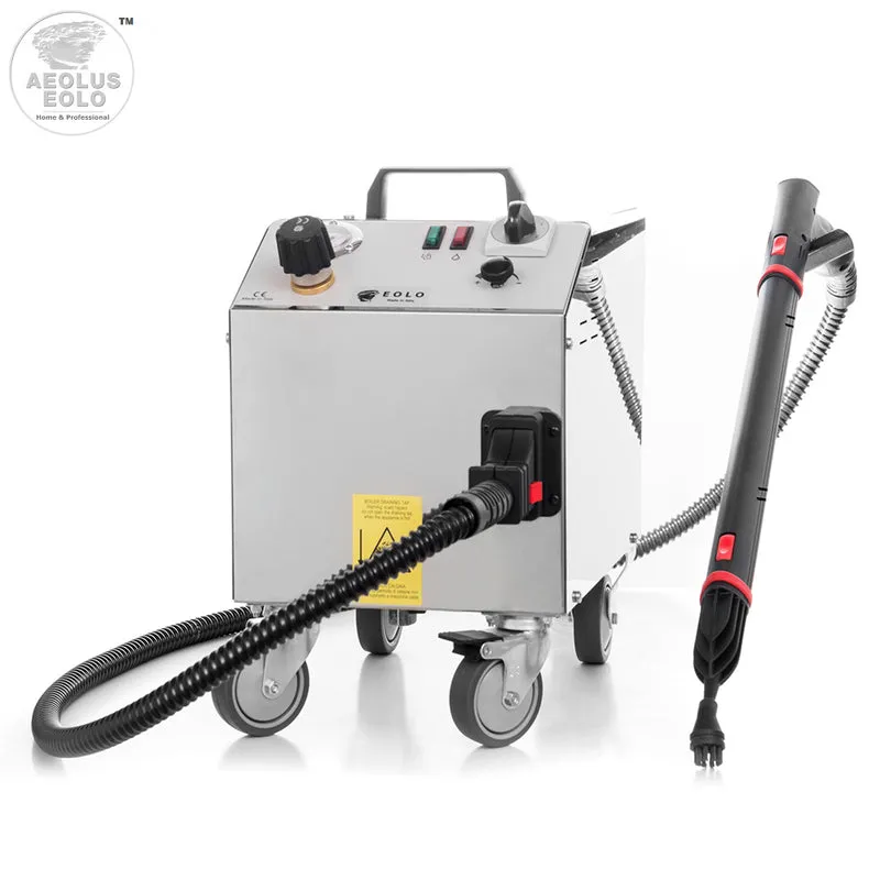 EOLO Pulitore a Vapore Secco LP01 3K RA Professionale Dispositivo Sanificante Lavapavimenti Pulitrice Potente Multiuso Sistema di Pulizia Igienizzazione Ambienti Superfici Tessuti Kit Pulizia Made in Italy Garanzia 5 Anni Efficienza A++