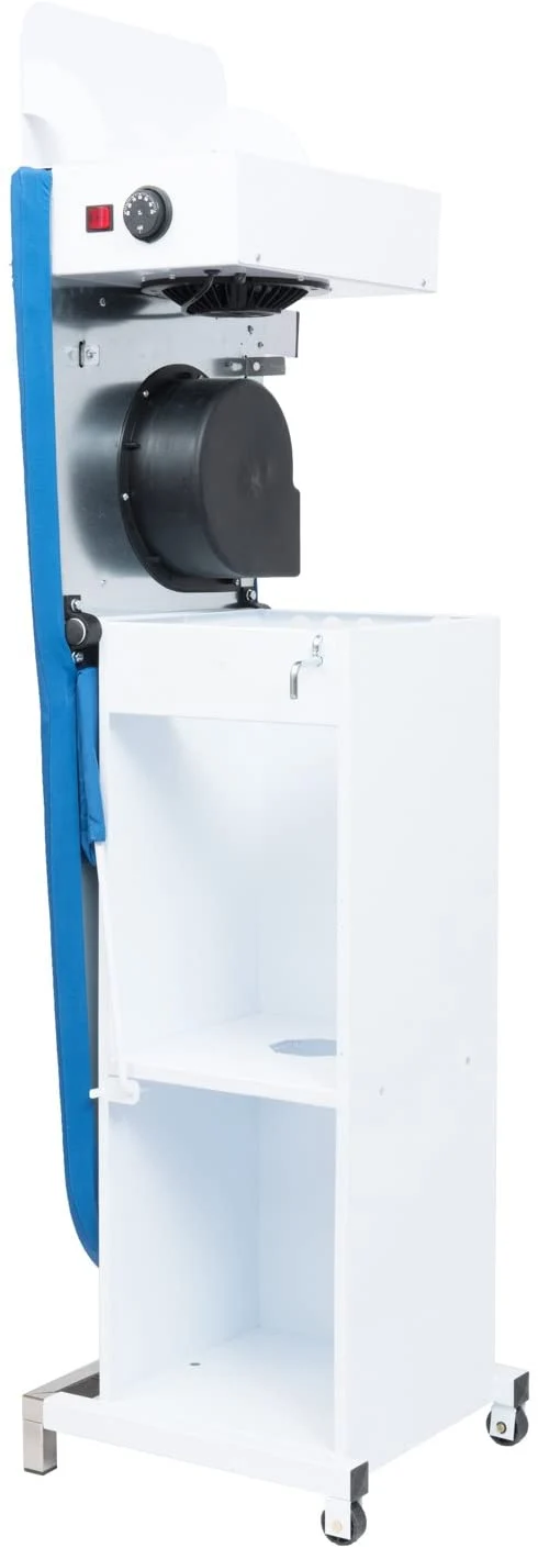 Tavolo da stiro professionale modello TS05 con caldaia Motore aspirante e soffiante Piano riscaldato con termostato Classe Energetica A++ Made in Italy Garanzia 5 anni