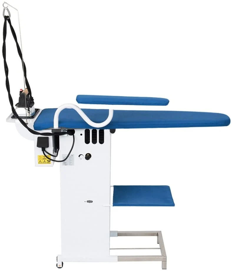 EOLO Tavolo Stiro TS04 RA Professionale Piano Riscaldato Regolabile 2 Motori Aspirante Soffiante Stabile Robusto Pieghevole Salvaspazio Ferro da Stiro Caldaia Vapore Secco Continuo Anticalcare A++ Stiramaniche Ripiano Made in Italy Garanzia 5 Anni
